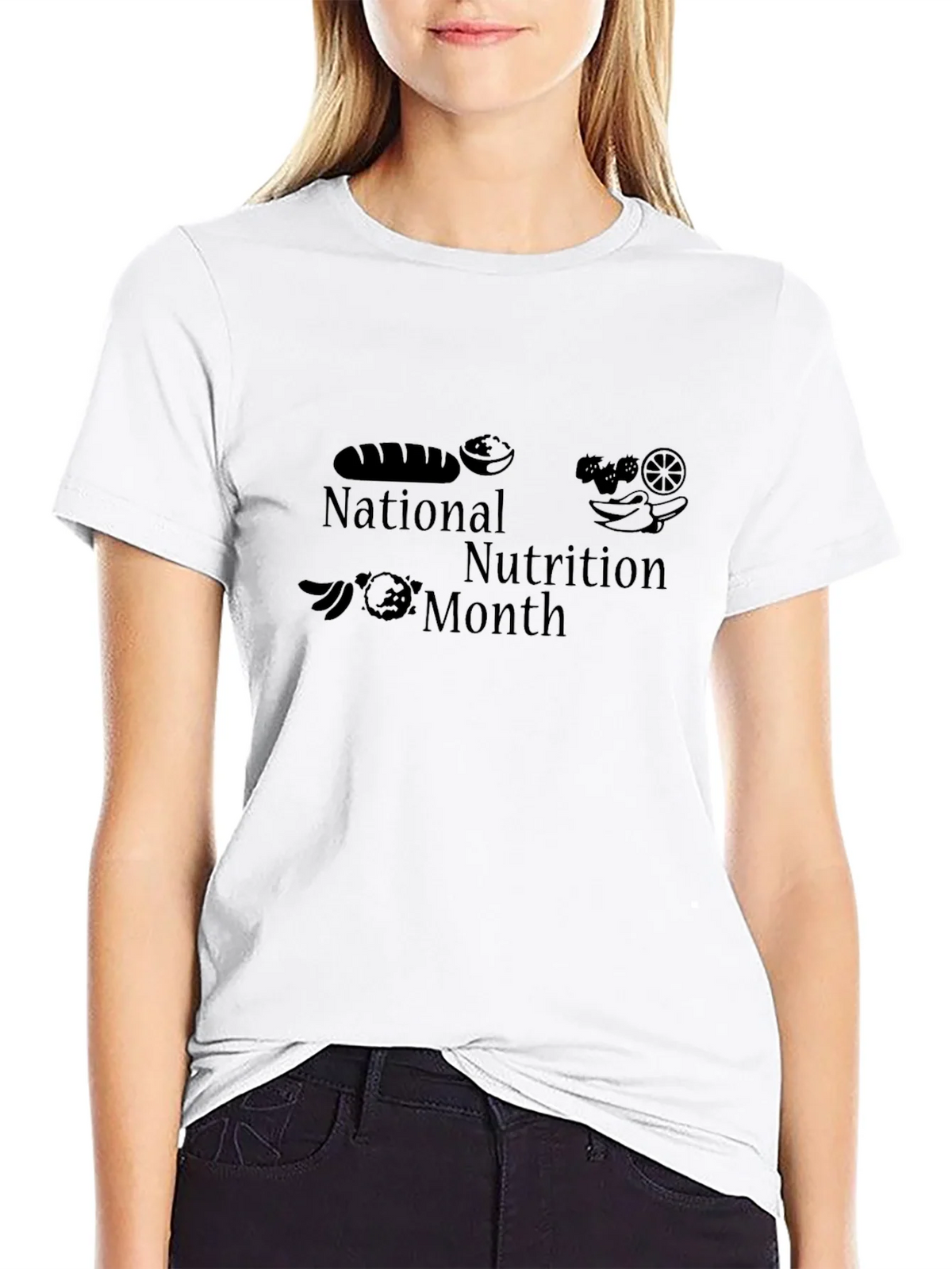 National Nutrition Month Black T-Shirt product image 3