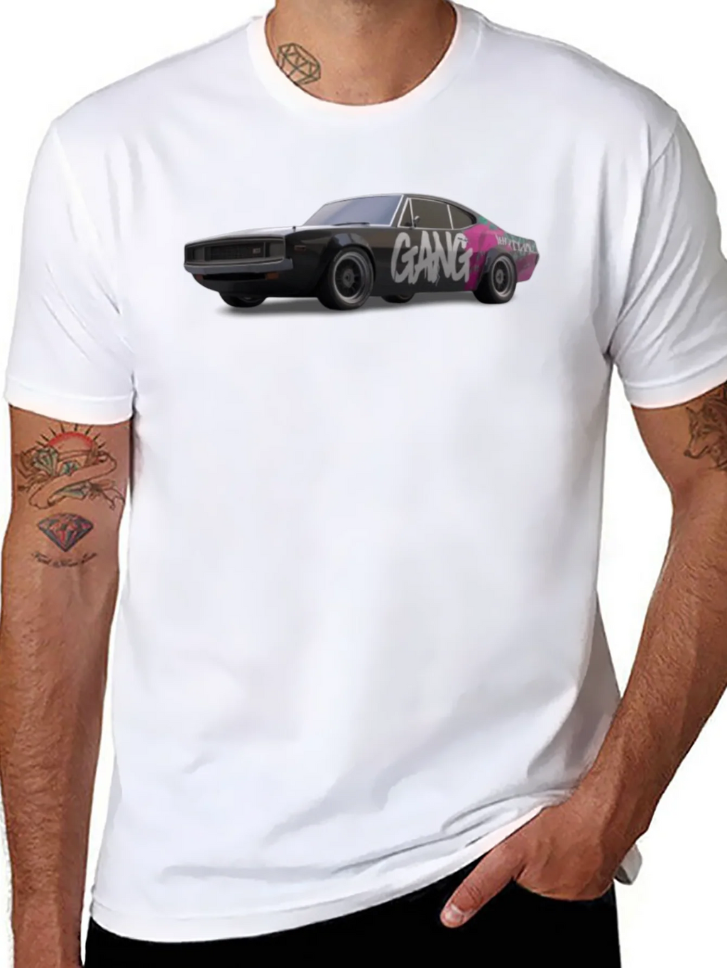 Black Car Gang Graphic Tee product image 4