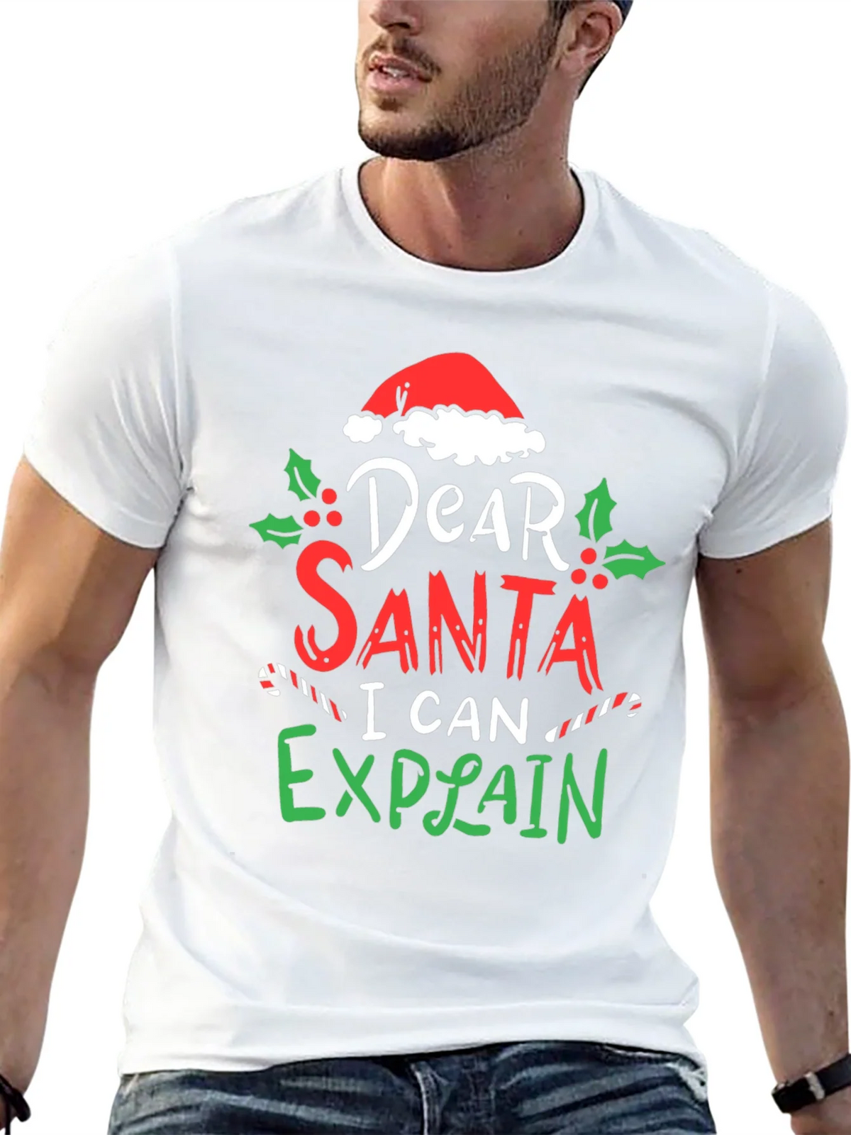 Dear Santa I Can Explain Christmas T-Shirt product image 11