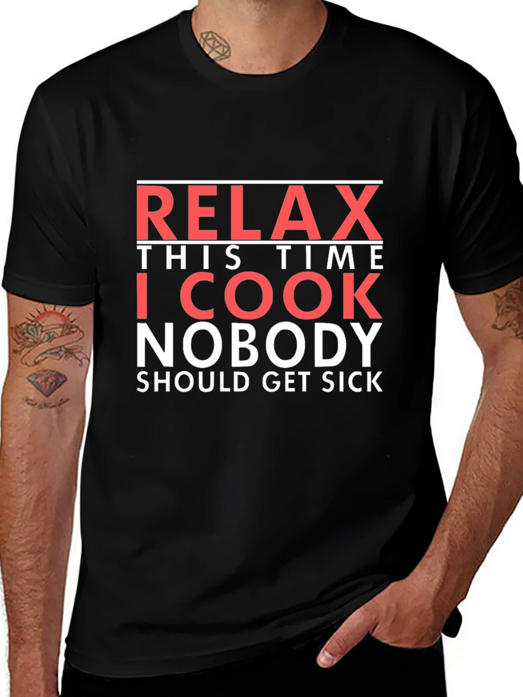 Relax This Time I Cook T-Shirt - Funny Chef Tee product image 1