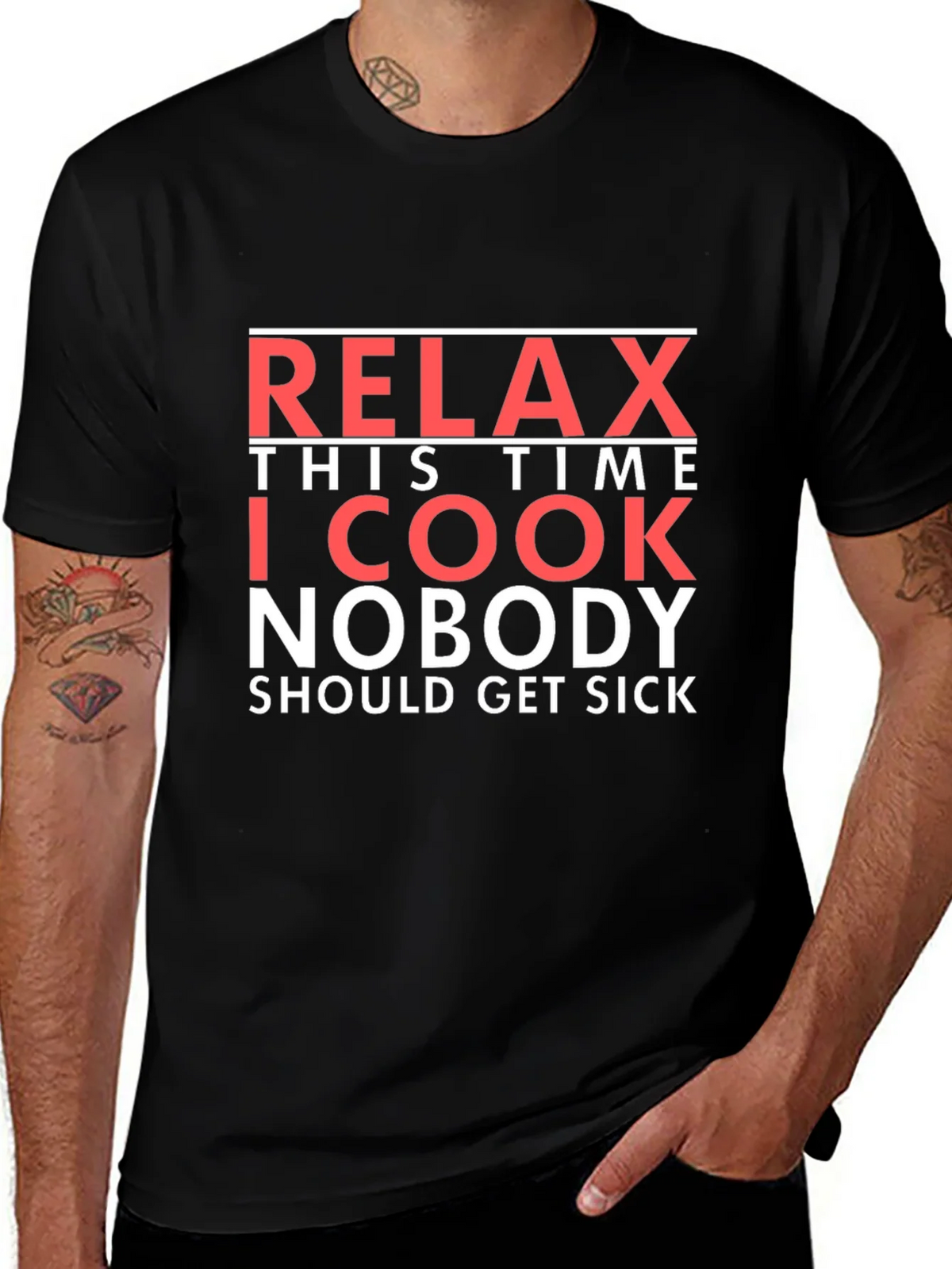 Relax This Time I Cook T-Shirt - Funny Chef Tee product image 1