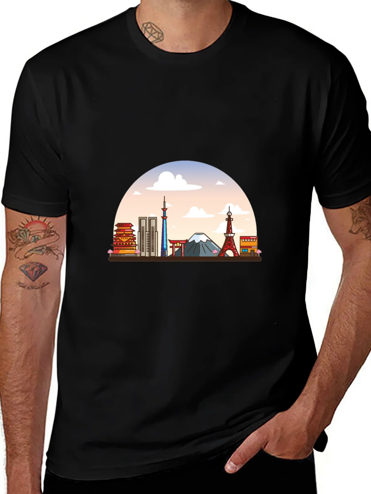 Tokyo Skyline Graphic T-Shirt product image 1