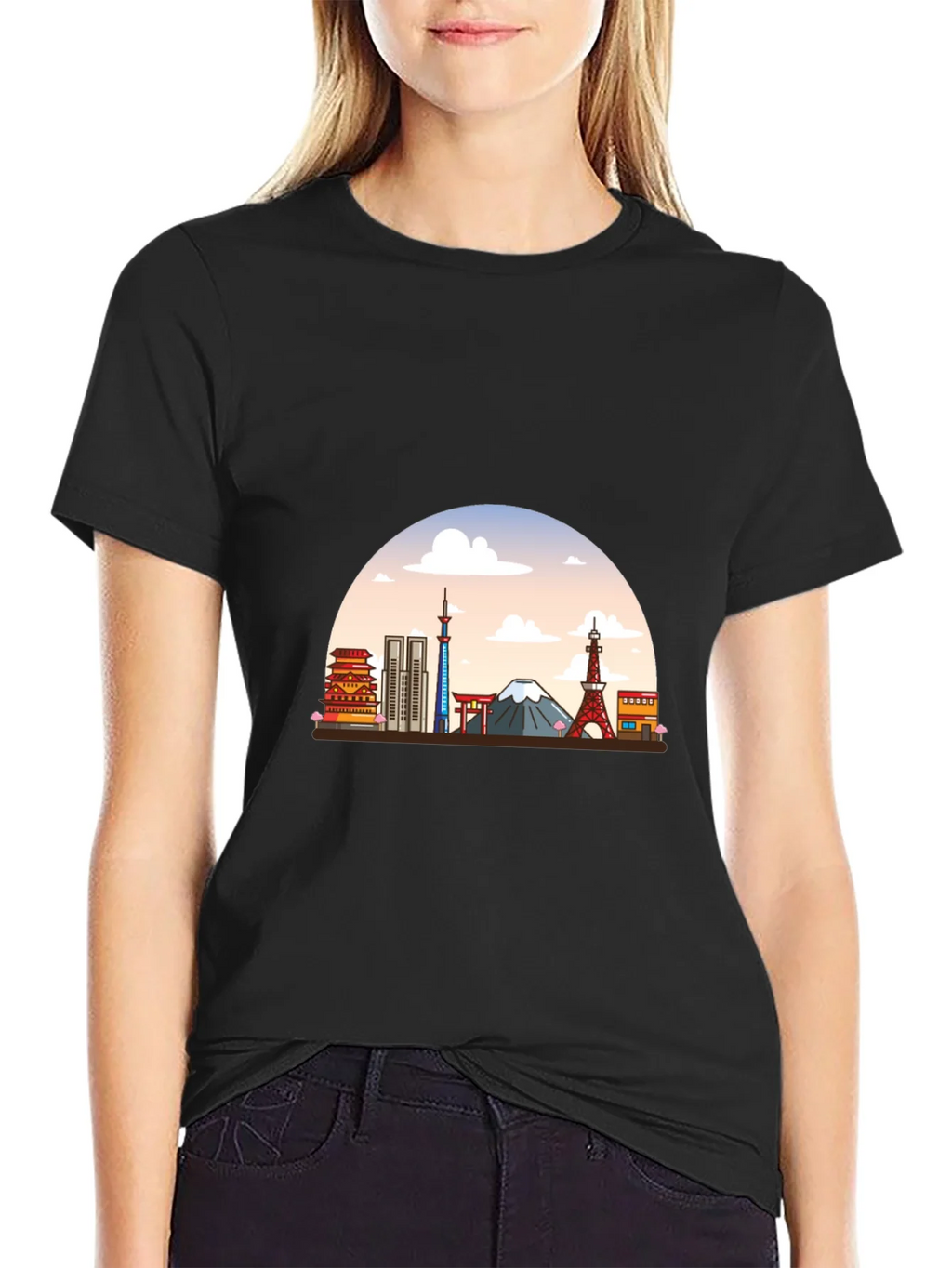 Tokyo Skyline Graphic T-Shirt product image 2