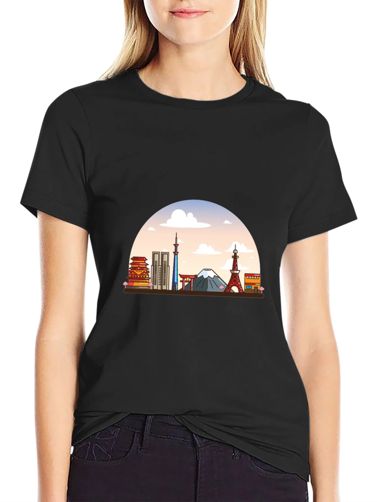 Tokyo Skyline Graphic T-Shirt product image 2