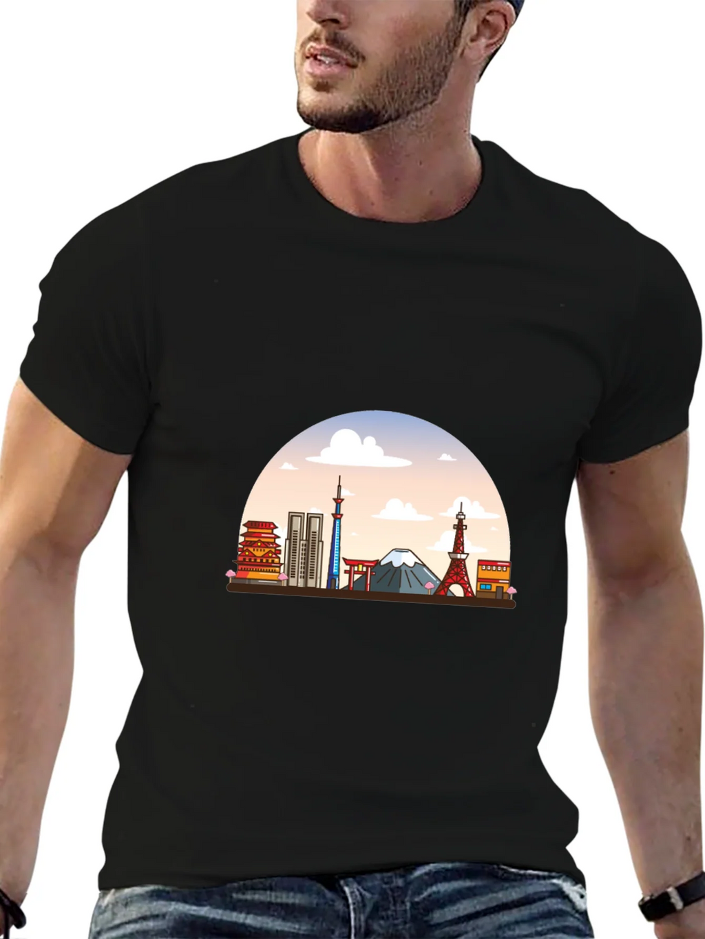 Tokyo Skyline Graphic T-Shirt product image 6