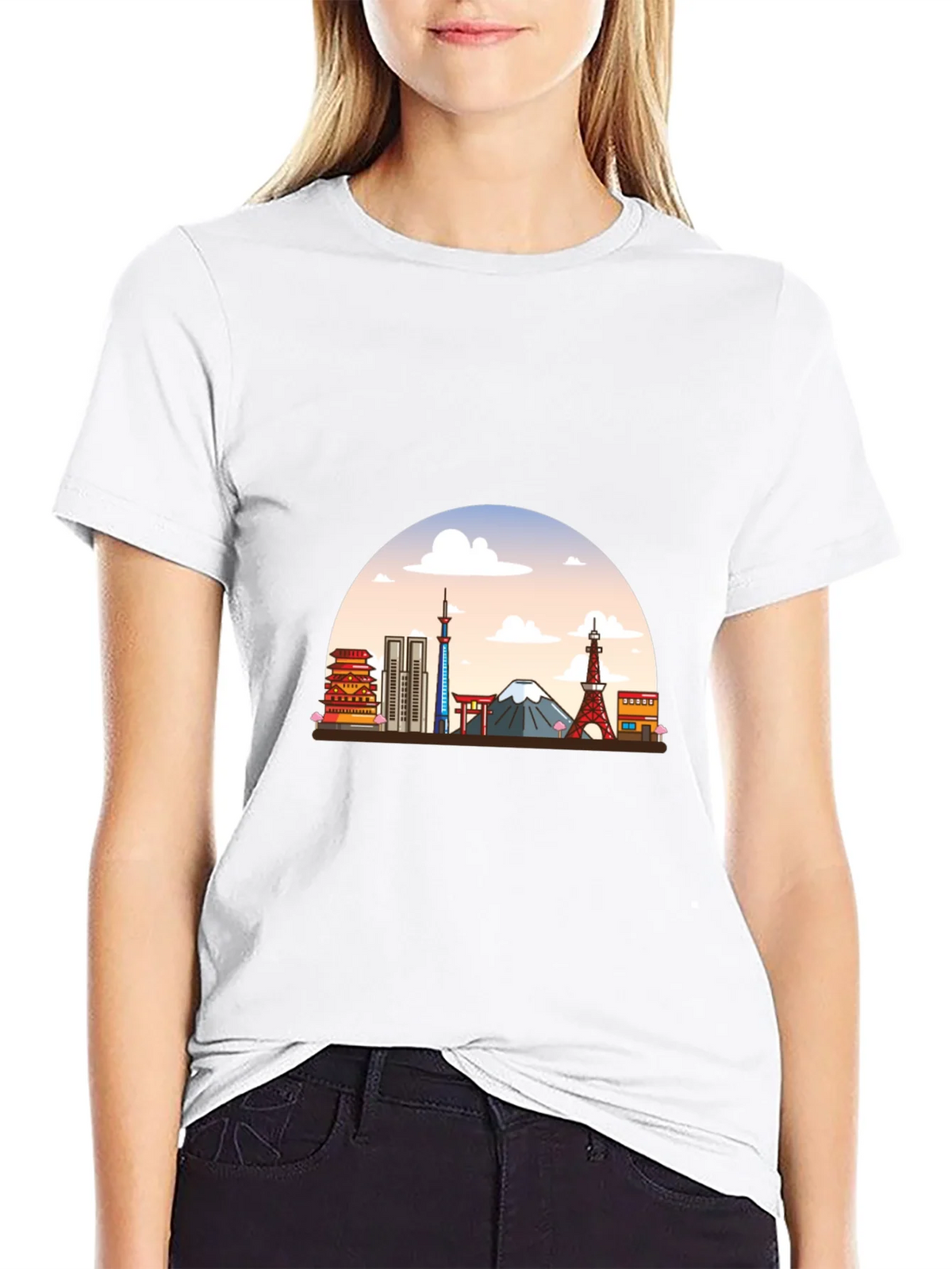 Tokyo Skyline Graphic T-Shirt product image 8