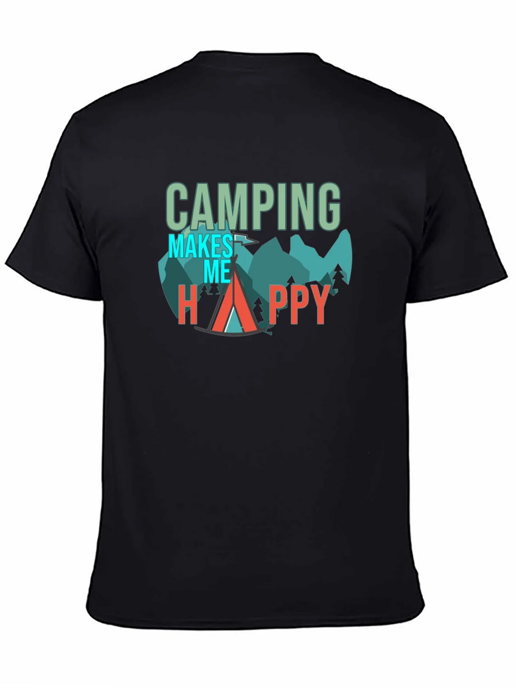 Camping Makes Me Happy Graphic Tee product image 4