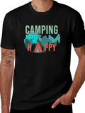 Camping Makes Me Happy Graphic Tee product image 1