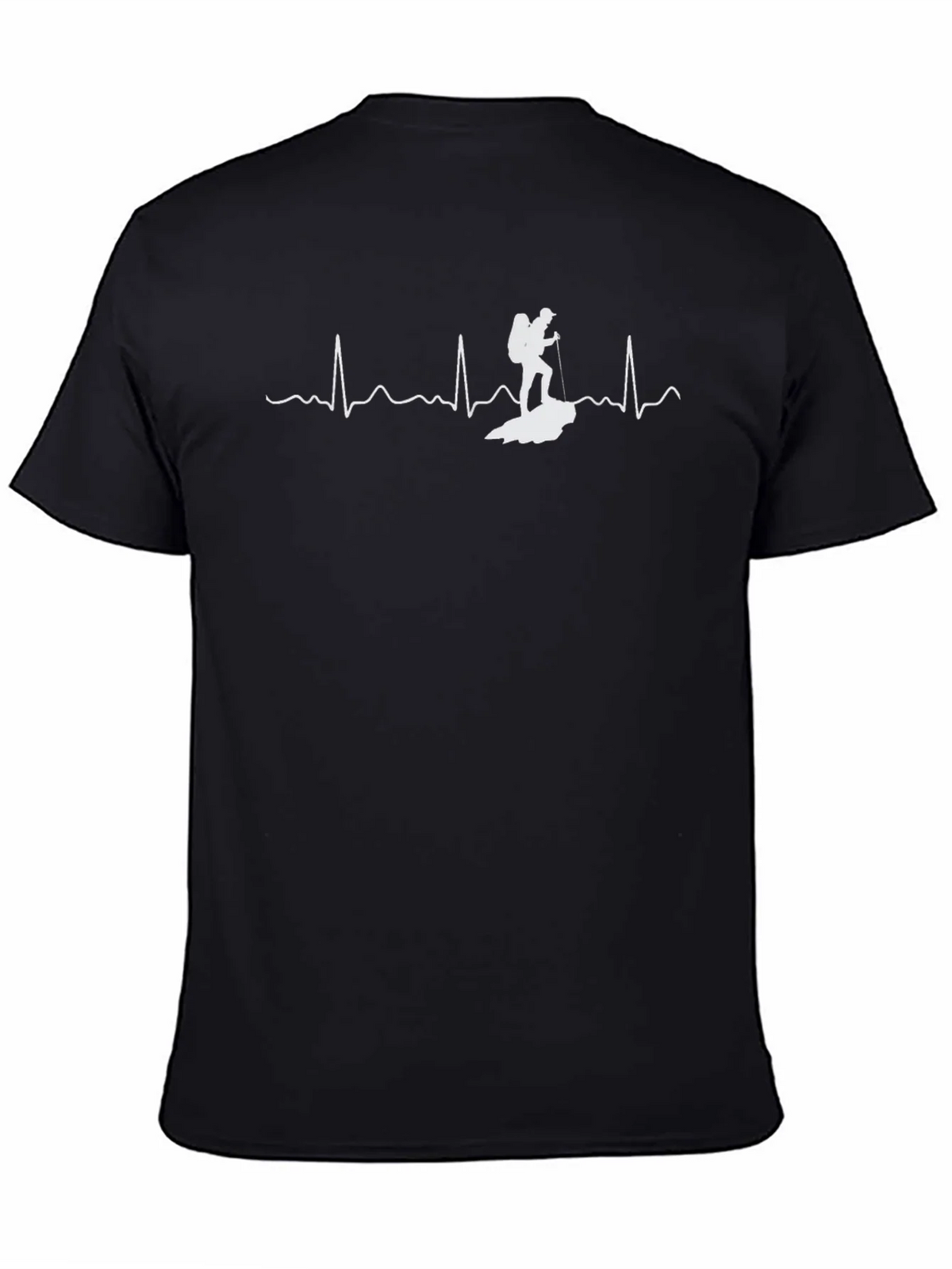 Hiking Heartbeat T-Shirt - Black product image 4