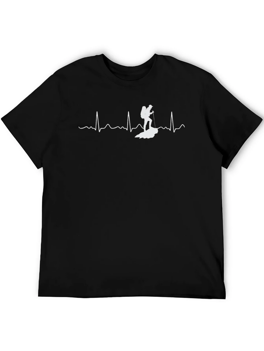 Hiking Heartbeat T-Shirt - Black product image 5