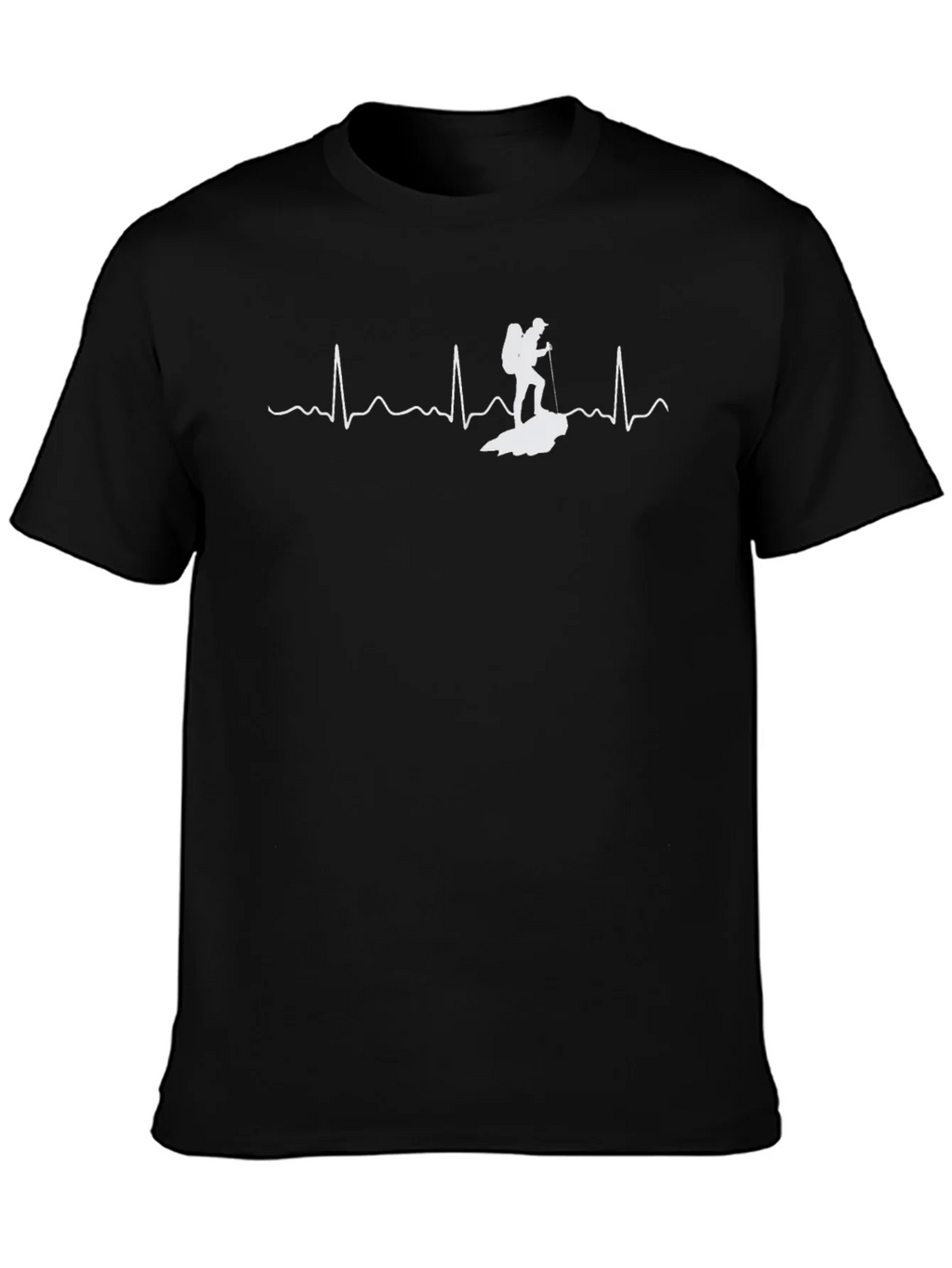 Hiking Heartbeat T-Shirt - Black product image 3