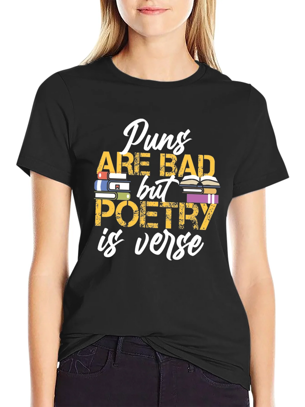 Puns Are Bad Poetry is Verse Graphic T-Shirt product image 2