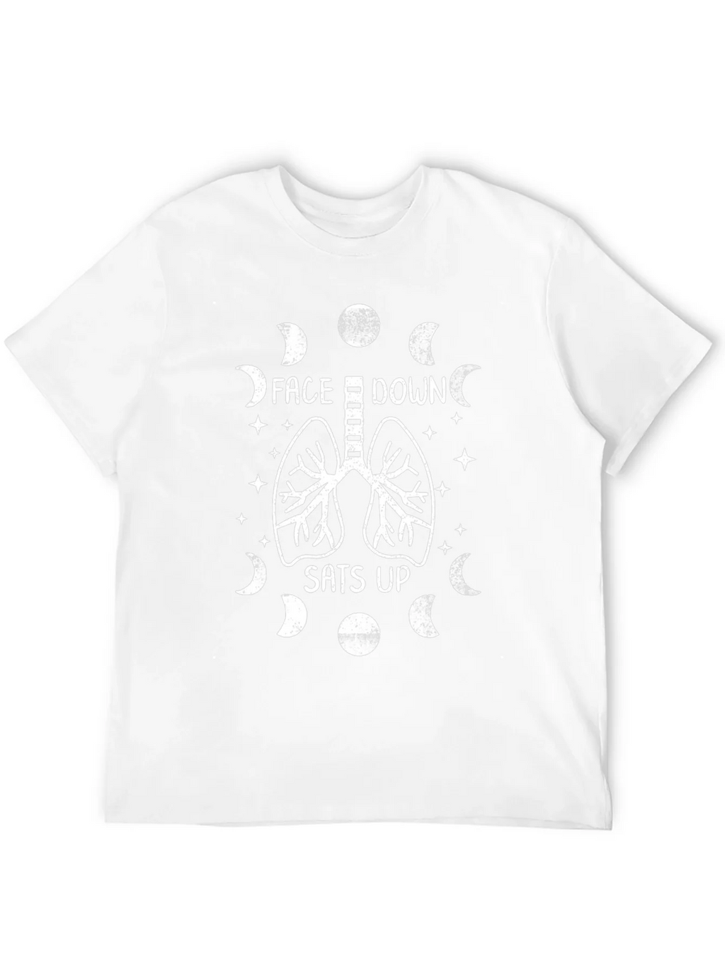 Face Down Sats Up T-Shirt - Lung Design product image 5