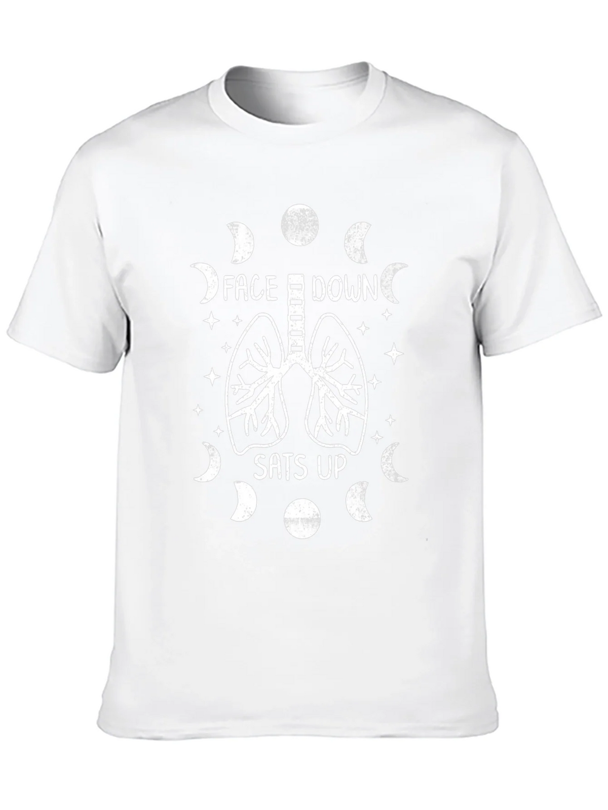 Face Down Sats Up T-Shirt - Lung Design product image 4