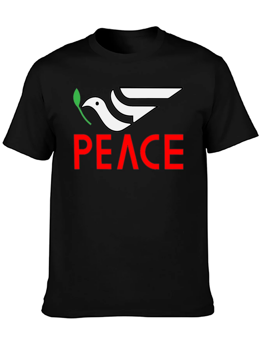 Peace Dove Graphic Tee - Black product image 3