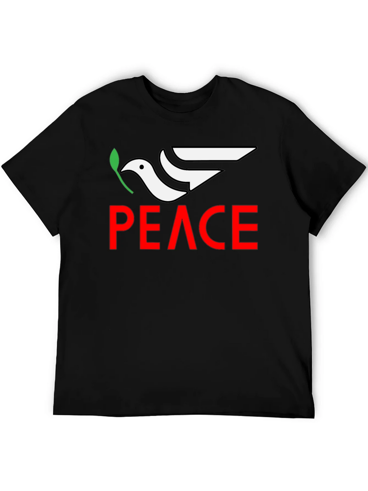 Peace Dove Graphic Tee - Black product image 5