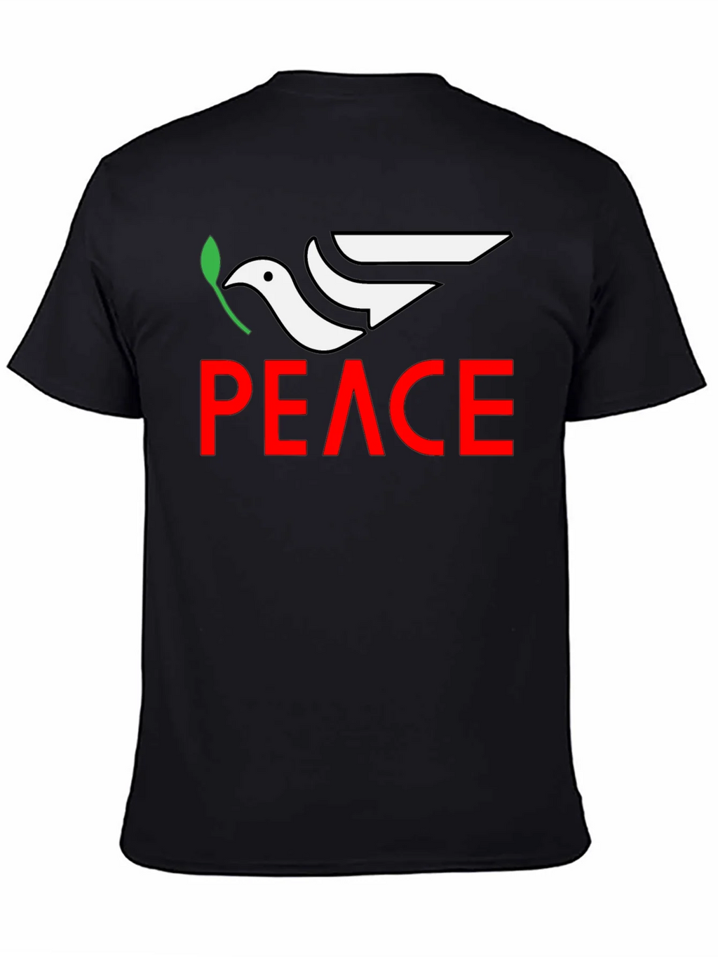 Peace Dove Graphic Tee - Black product image 4