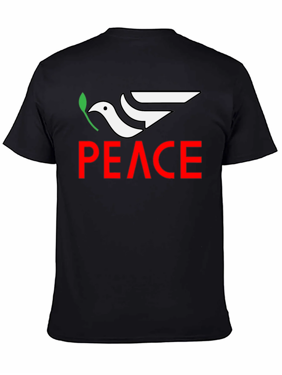 Peace Dove Graphic Tee - Black product image 4