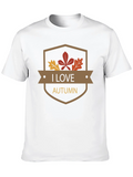 I Love Autumn Black T-Shirt product image 1
