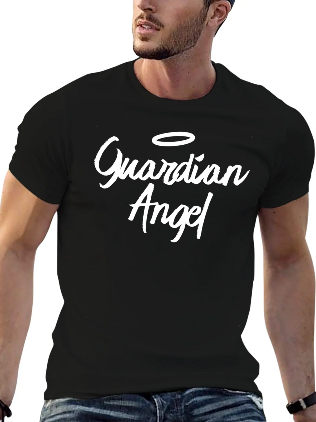 Guardian Angel Black T-Shirt product image 6