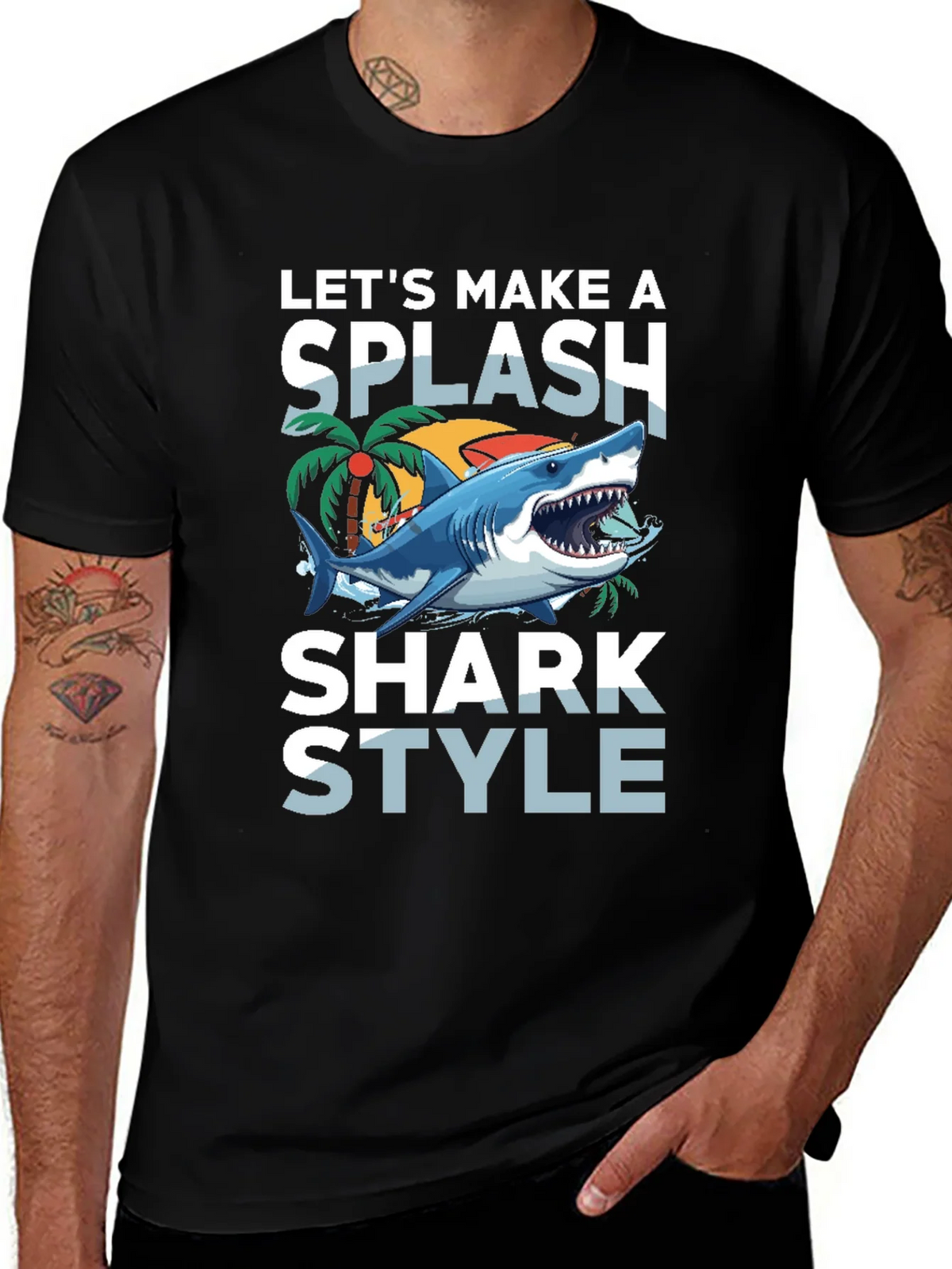 Shark Style T-Shirt - Make a Splash! product image 1