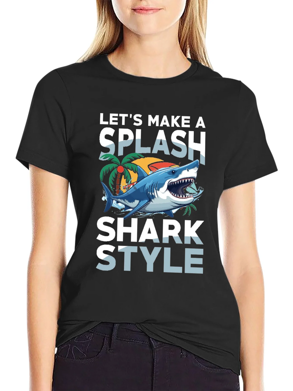 Shark Style T-Shirt - Make a Splash! product image 2