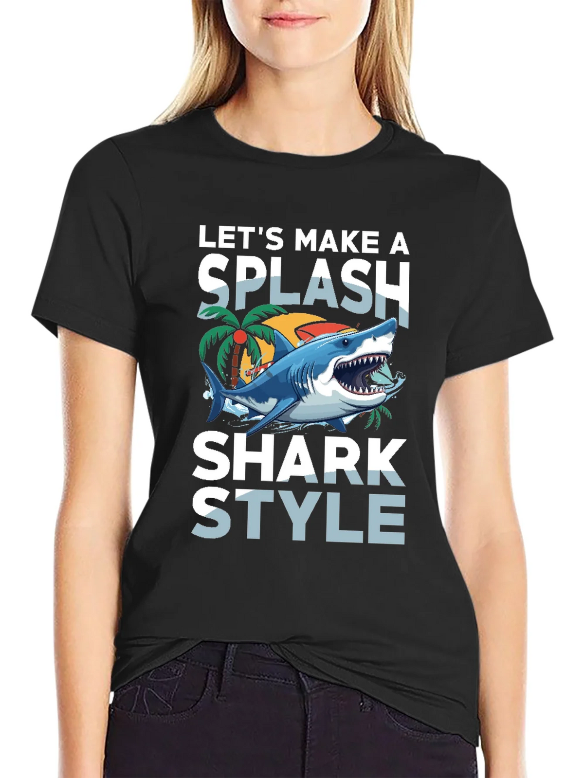 Shark Style T-Shirt - Make a Splash! product image 2