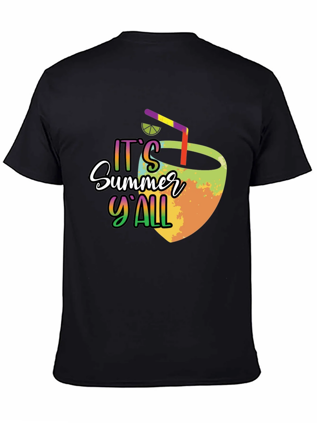 Summer Yall Graphic Tee - Black Cotton product image 4