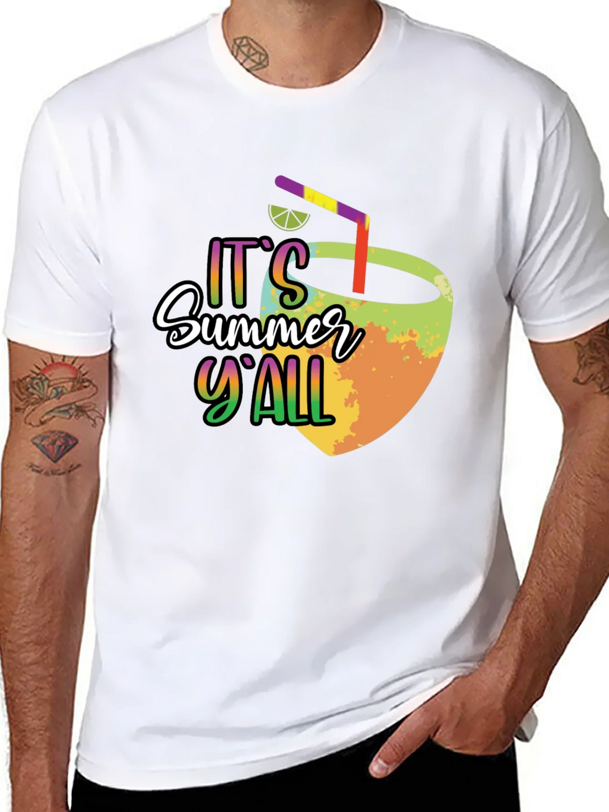 Summer Yall Graphic Tee - Black Cotton product image 7