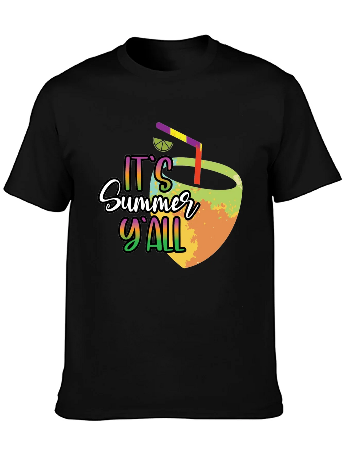 Summer Yall Graphic Tee - Black Cotton product image 3
