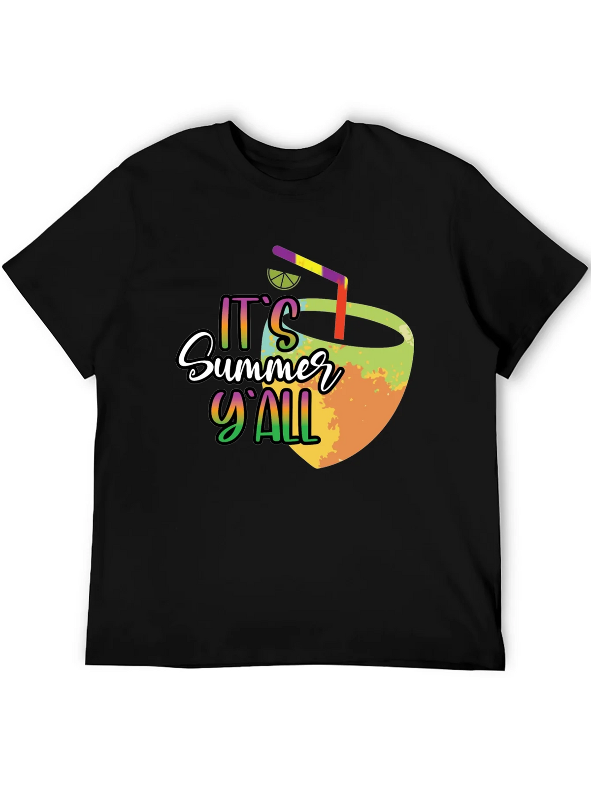 Summer Yall Graphic Tee - Black Cotton product image 5
