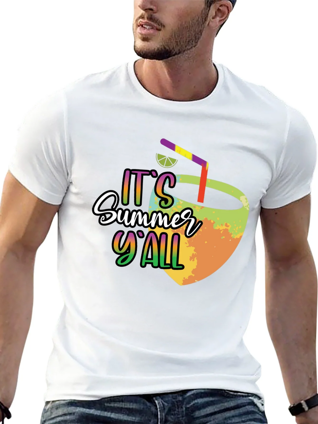 Summer Yall Graphic Tee - Black Cotton product image 12