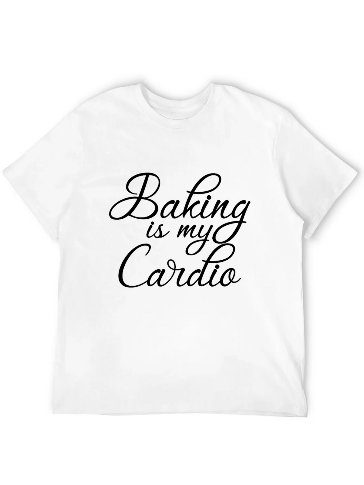 Baking is My Cardio - Mens Black T-Shirt product image 4