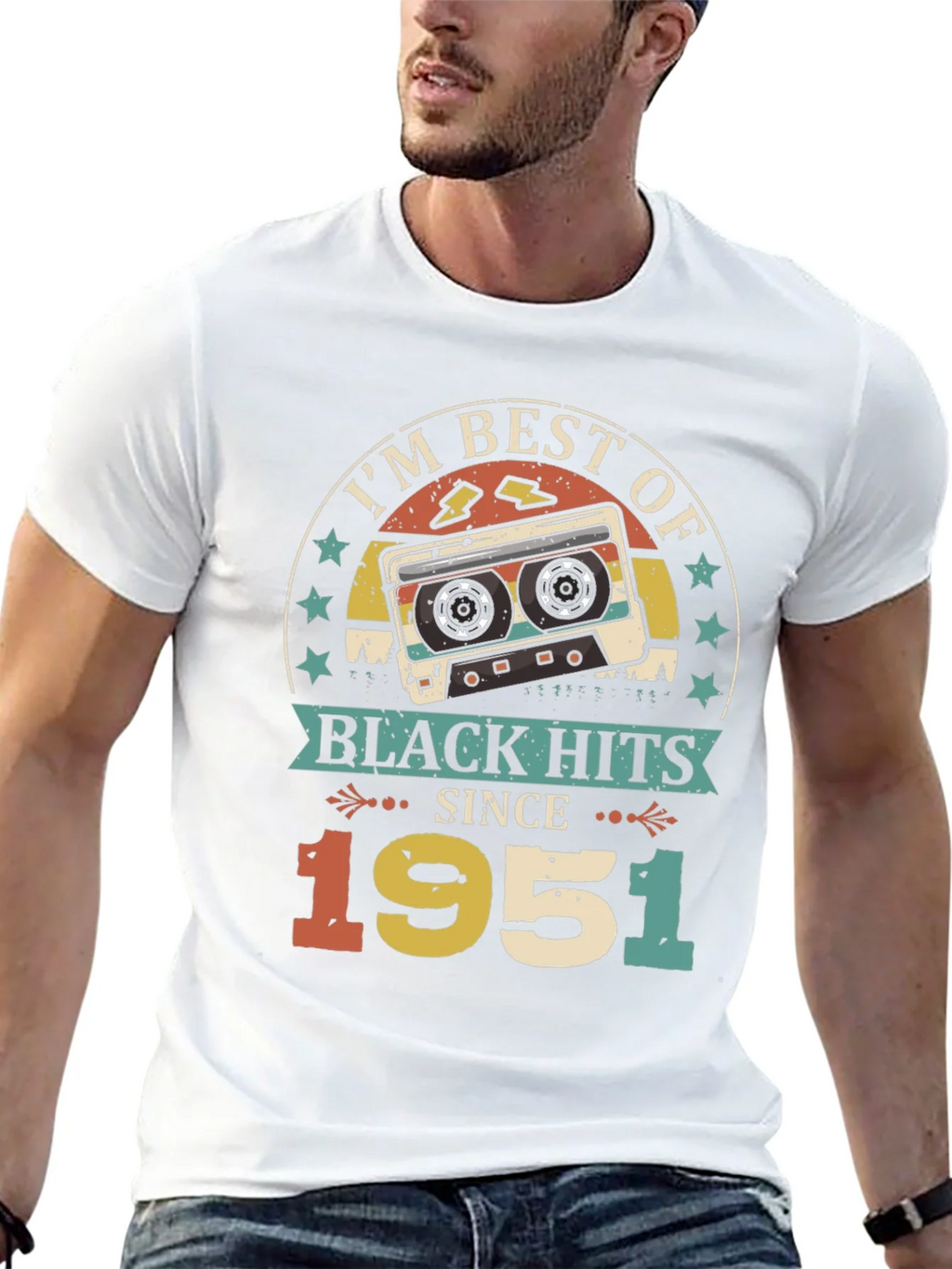 Best of Black Hits Since 1951 Retro Cassette T-Shirt product image 9