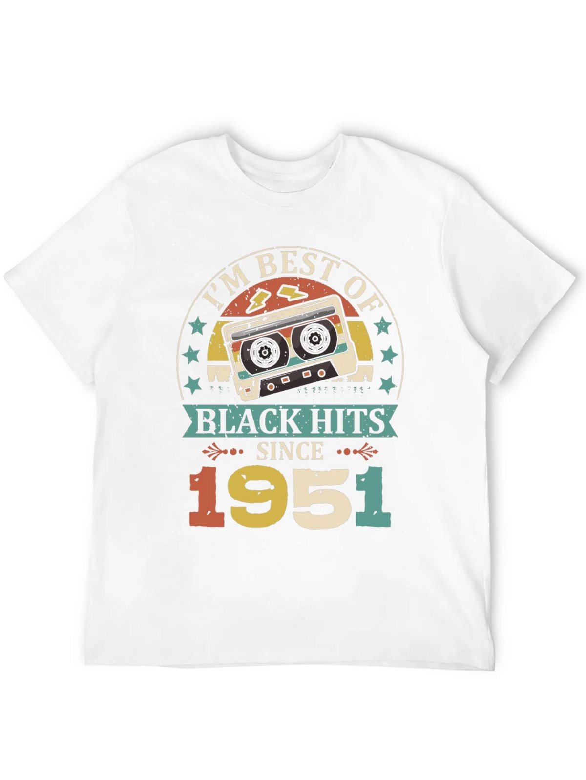 Best of Black Hits Since 1951 Retro Cassette T-Shirt product image 8