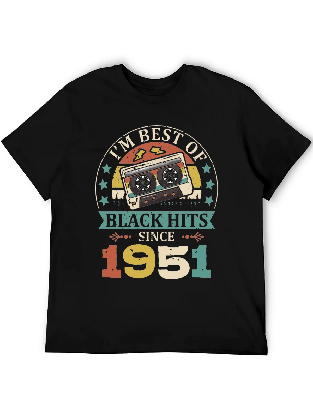 Best of Black Hits Since 1951 Retro Cassette T-Shirt product image 4