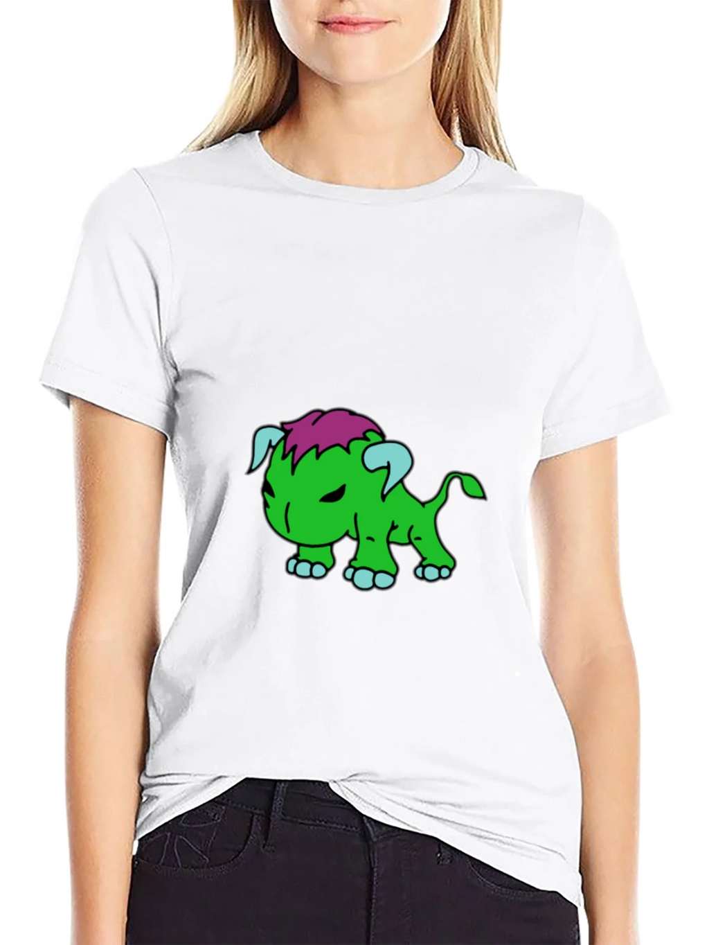 Cartoon Monster Graphic Black T-Shirt product image 6