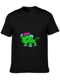 Cartoon Monster Graphic Black T-Shirt product image 1