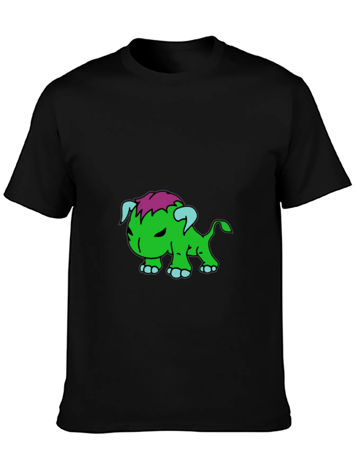 Cartoon Monster Graphic Black T-Shirt product image 1