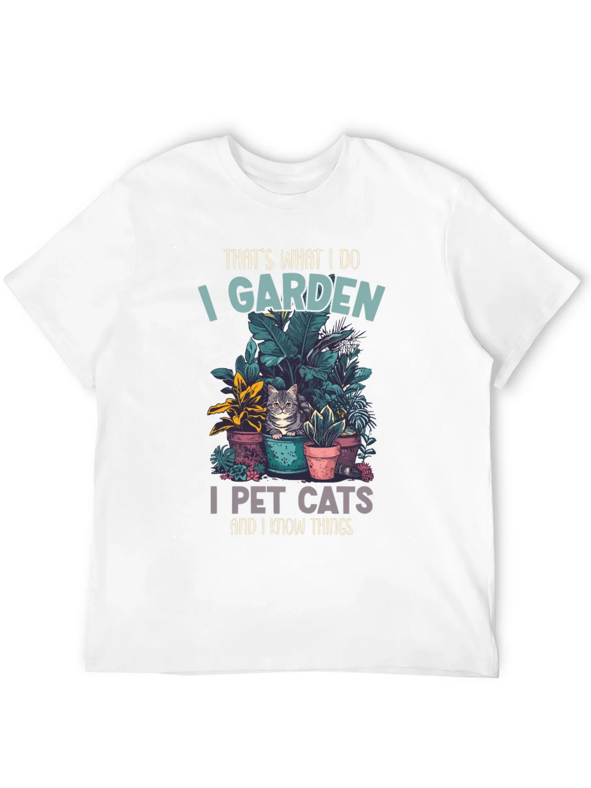 Gardening and Cat Lover T-Shirt product image 11