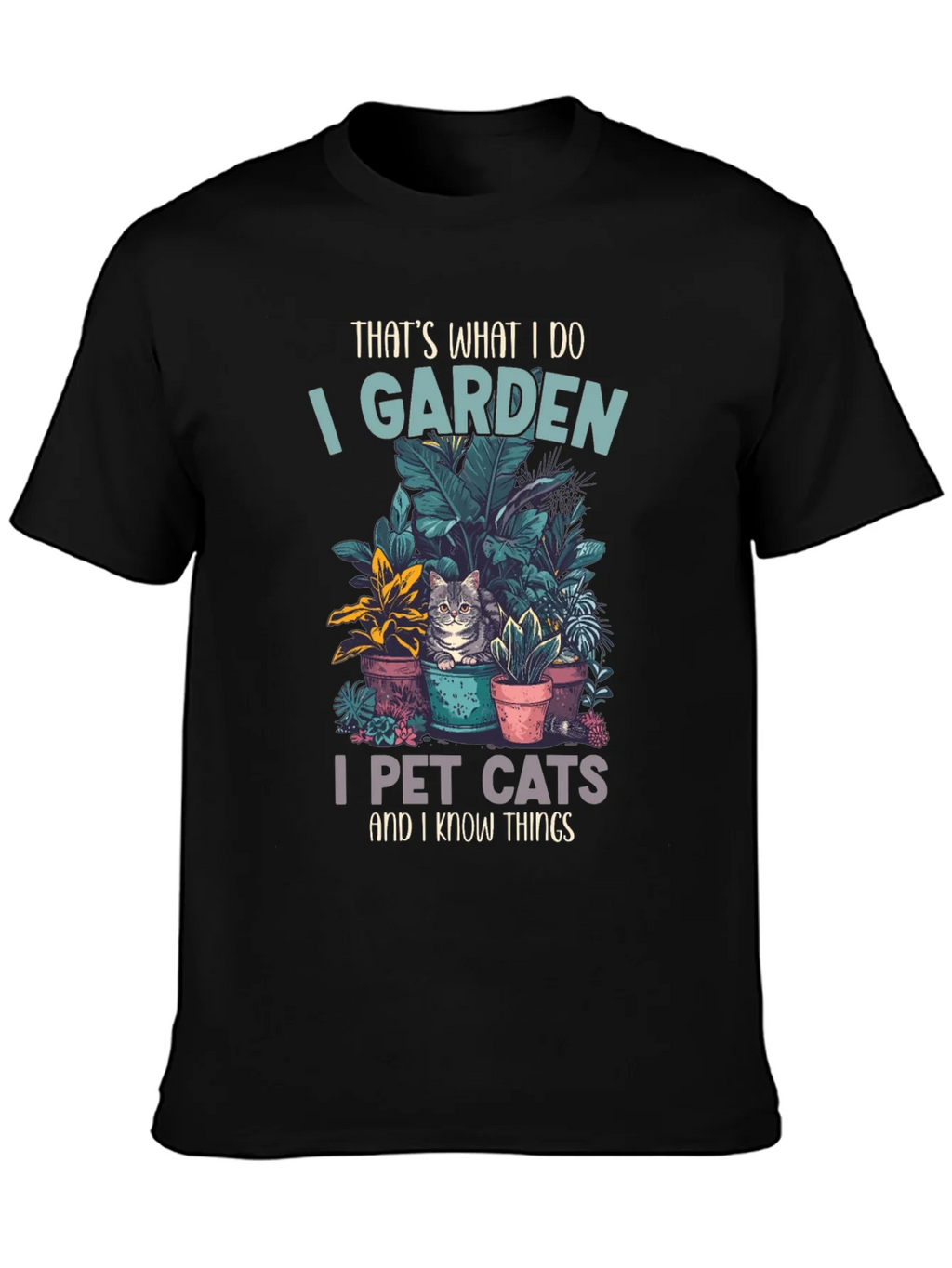 Gardening and Cat Lover T-Shirt product image 3