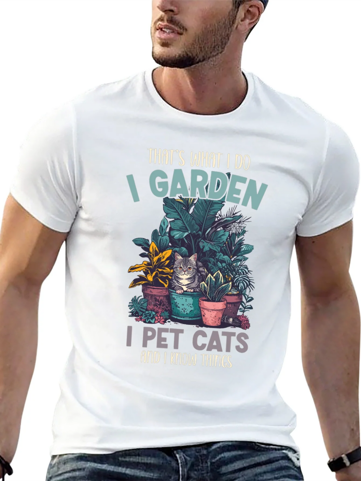 Gardening and Cat Lover T-Shirt product image 12