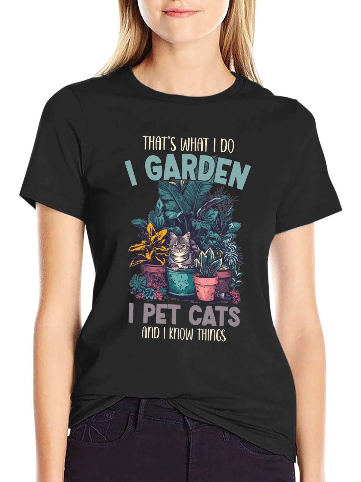 Gardening and Cat Lover T-Shirt product image 2