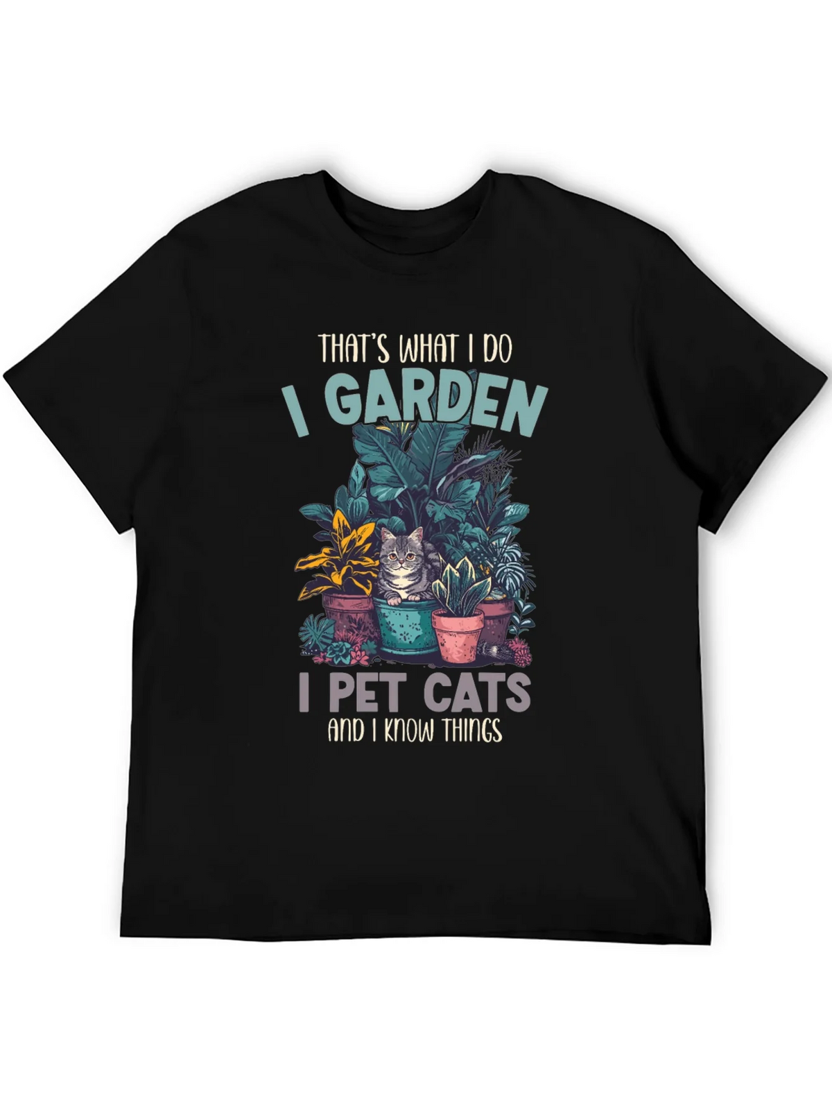 Gardening and Cat Lover T-Shirt product image 5