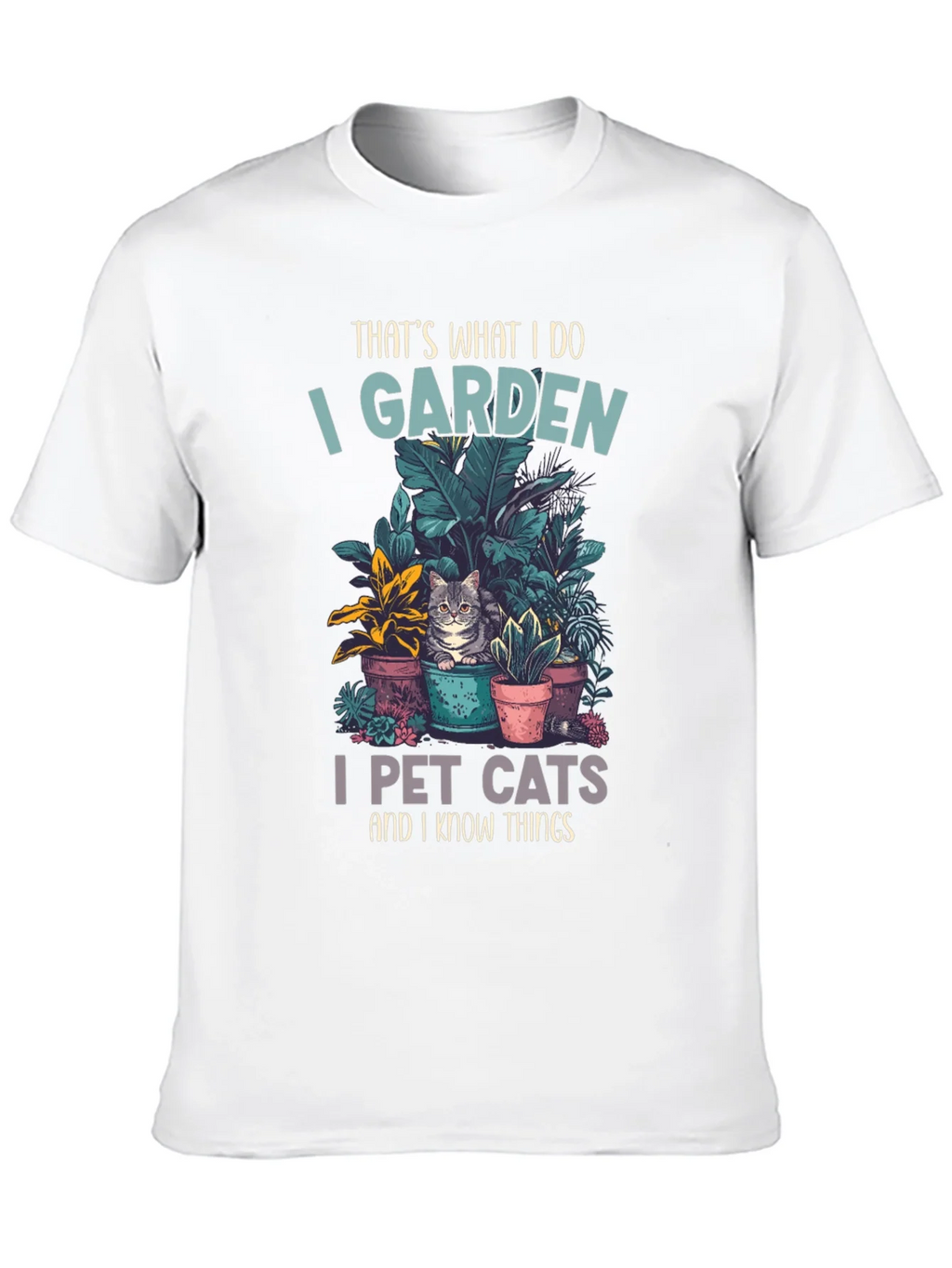 Gardening and Cat Lover T-Shirt product image 9