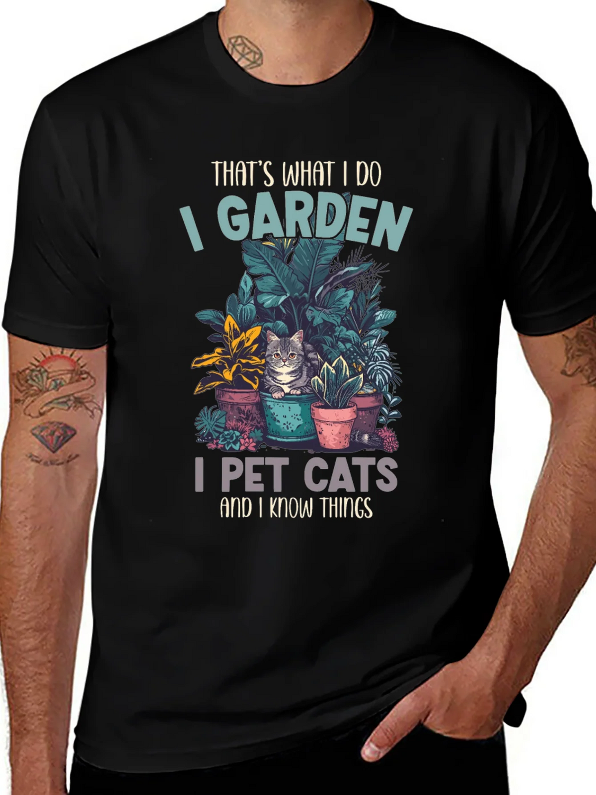 Gardening and Cat Lover T-Shirt product image 1