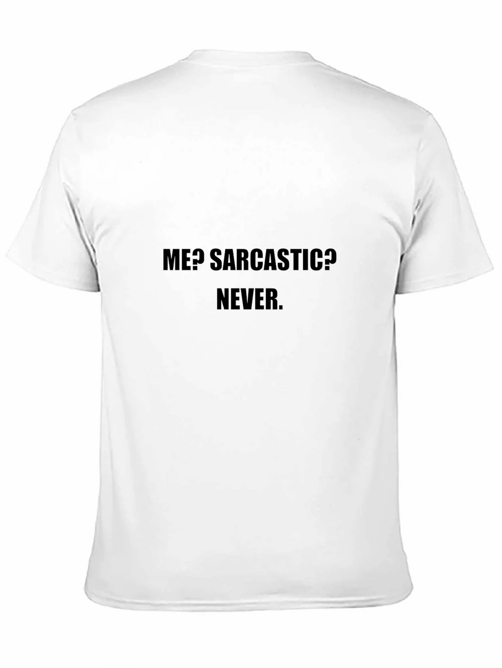 Sarcastic Never Black Cotton T-Shirt product image 7