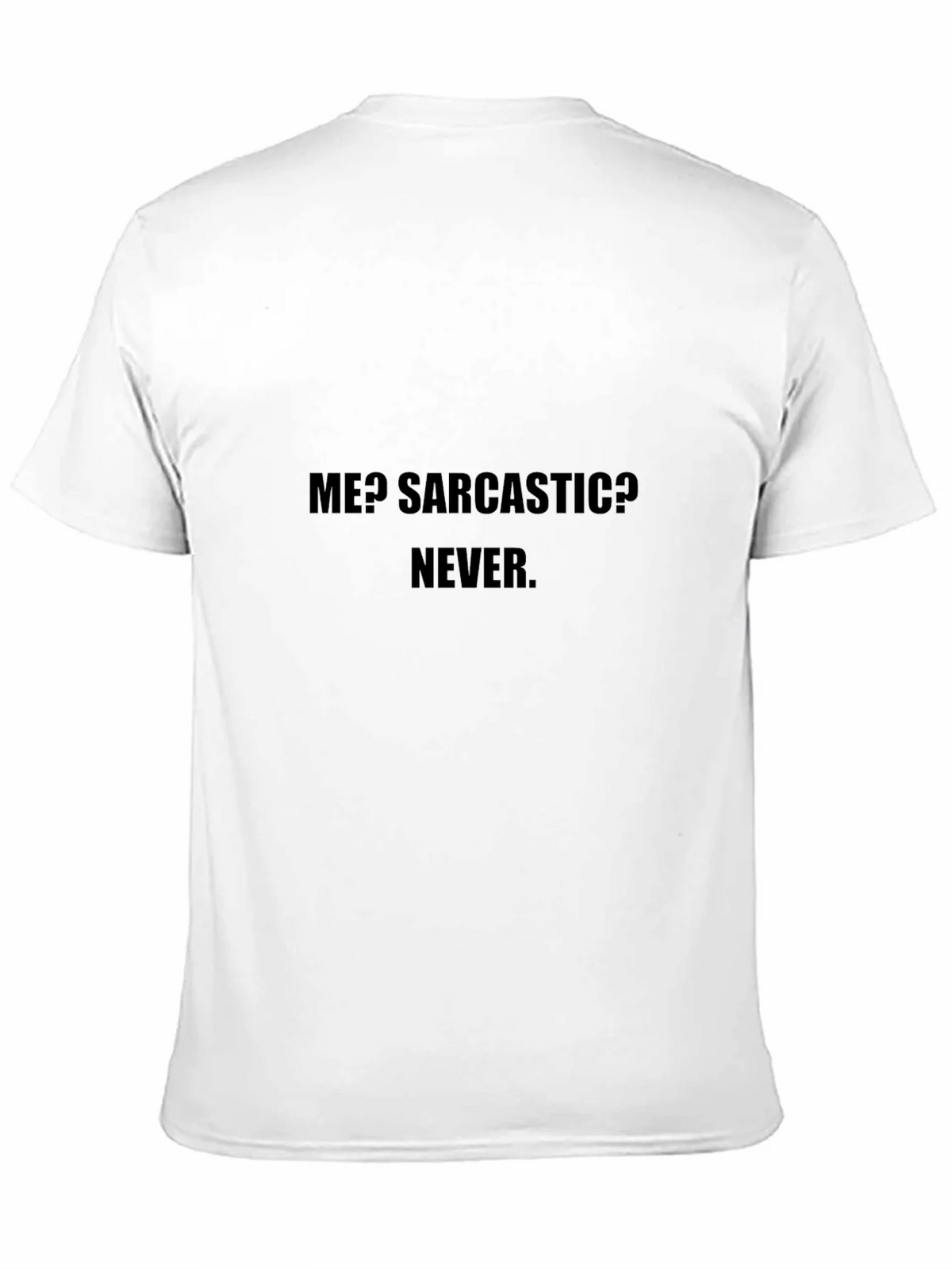 Sarcastic Never Black Cotton T-Shirt product image 7