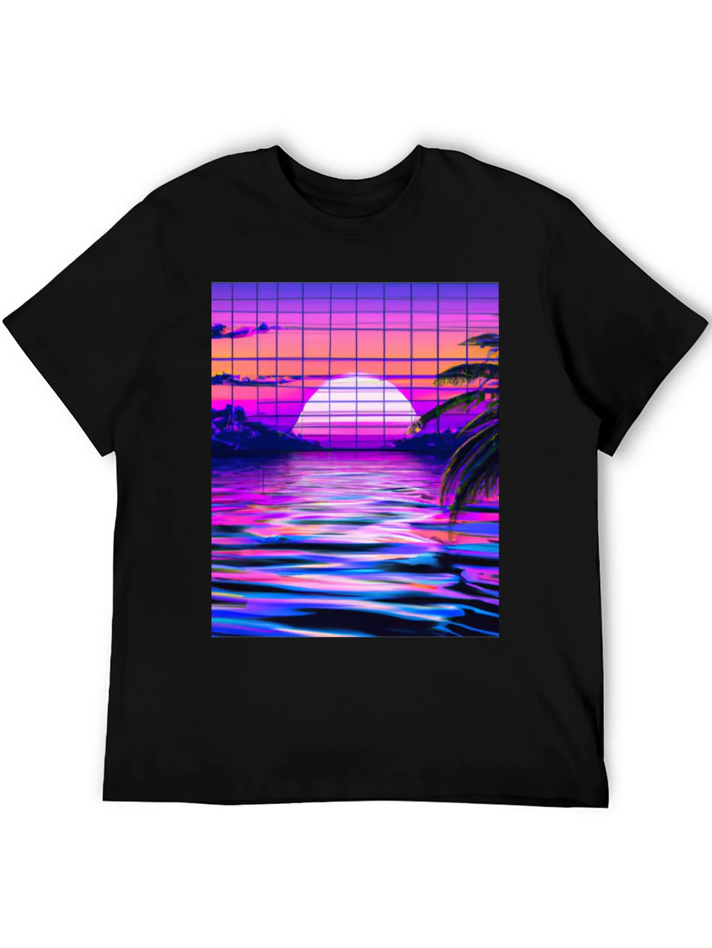 Vaporwave Sunset Graphic Tee product image 5