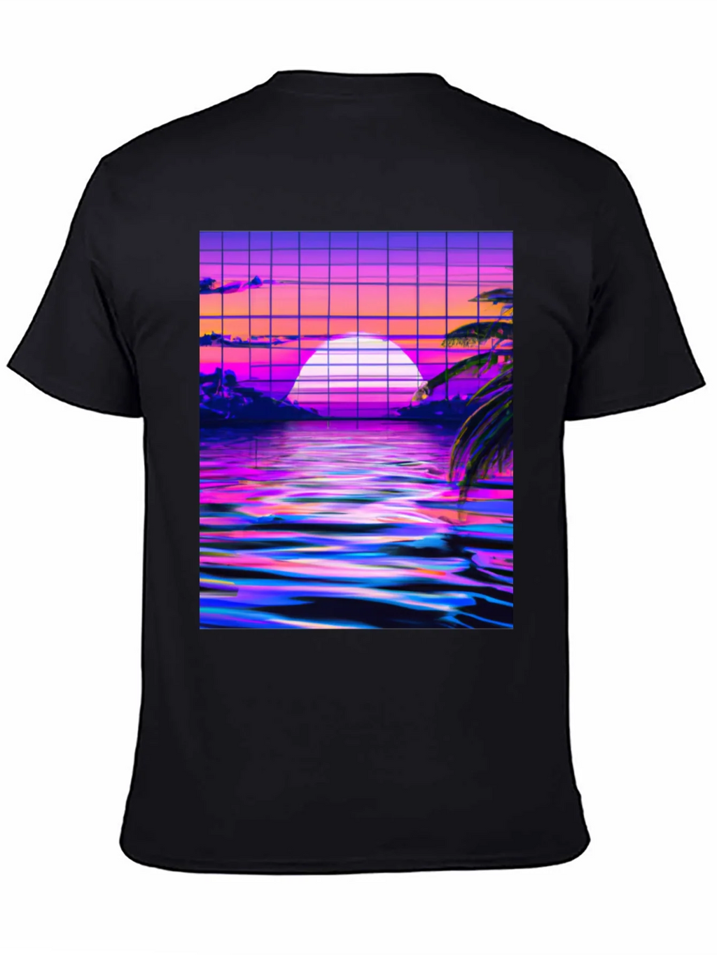 Vaporwave Sunset Graphic Tee product image 4